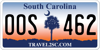 SC license plate OOS462