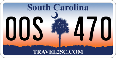 SC license plate OOS470