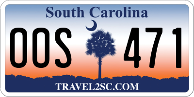 SC license plate OOS471