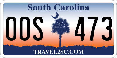 SC license plate OOS473