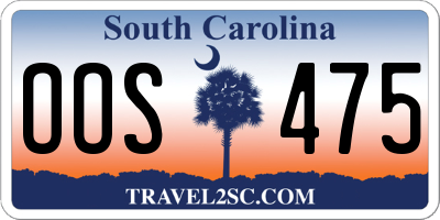 SC license plate OOS475