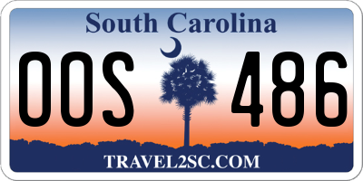 SC license plate OOS486