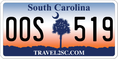 SC license plate OOS519
