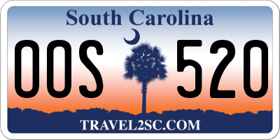 SC license plate OOS520