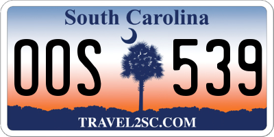 SC license plate OOS539