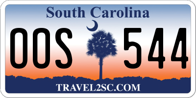 SC license plate OOS544