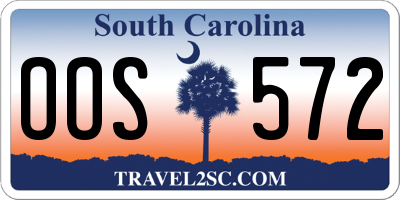 SC license plate OOS572
