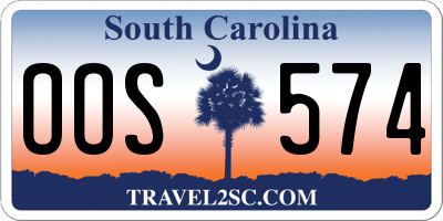 SC license plate OOS574