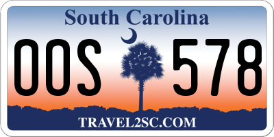 SC license plate OOS578