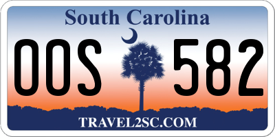 SC license plate OOS582