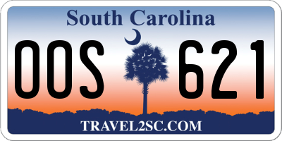 SC license plate OOS621