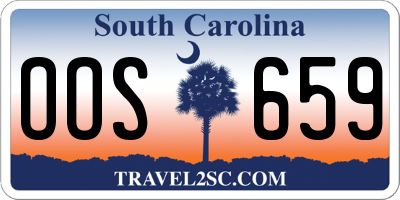 SC license plate OOS659