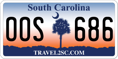 SC license plate OOS686