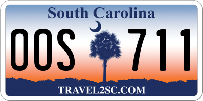 SC license plate OOS711