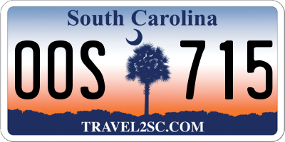 SC license plate OOS715