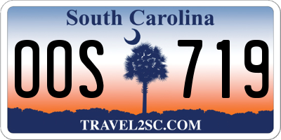 SC license plate OOS719