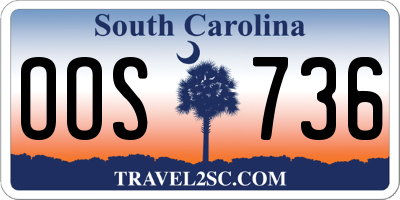 SC license plate OOS736