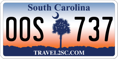 SC license plate OOS737