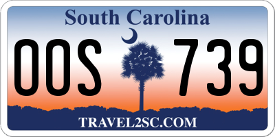SC license plate OOS739