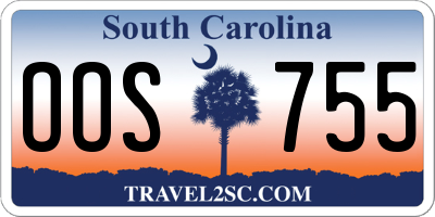 SC license plate OOS755