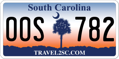 SC license plate OOS782
