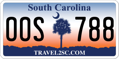 SC license plate OOS788
