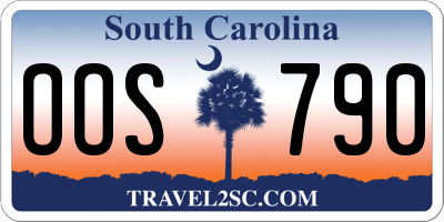 SC license plate OOS790