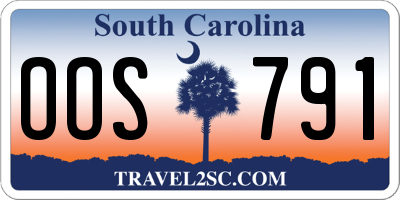 SC license plate OOS791