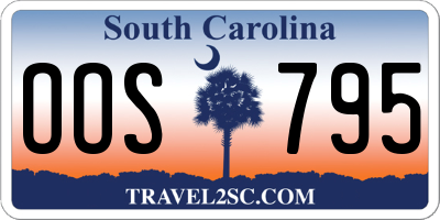SC license plate OOS795