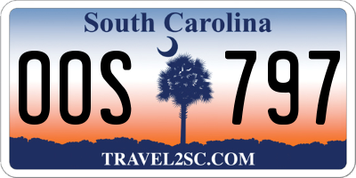 SC license plate OOS797