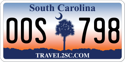 SC license plate OOS798