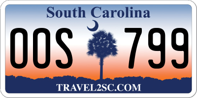 SC license plate OOS799