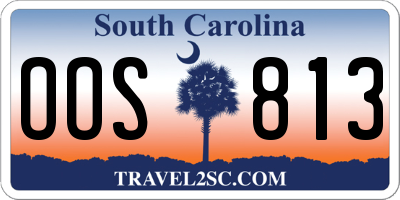SC license plate OOS813