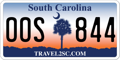 SC license plate OOS844