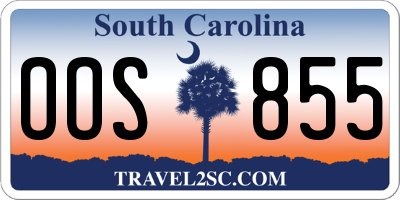SC license plate OOS855