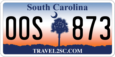 SC license plate OOS873