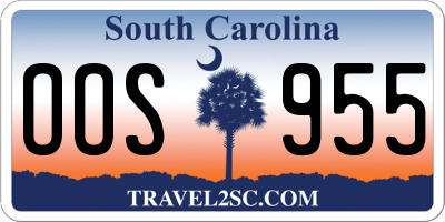 SC license plate OOS955