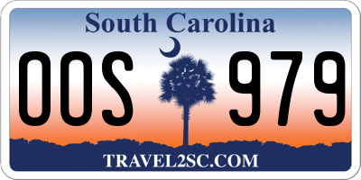 SC license plate OOS979