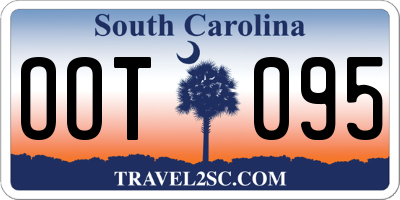 SC license plate OOT095