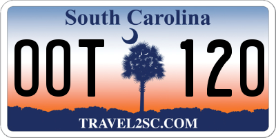 SC license plate OOT120