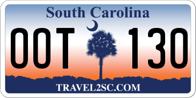 SC license plate OOT130