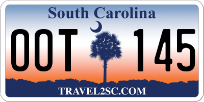 SC license plate OOT145