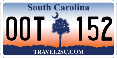 SC license plate OOT152