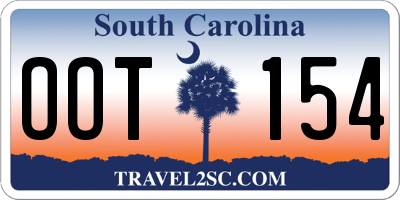 SC license plate OOT154