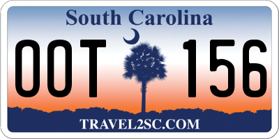 SC license plate OOT156