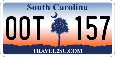 SC license plate OOT157