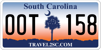 SC license plate OOT158