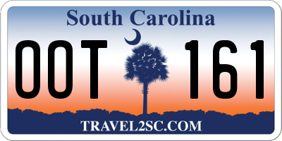SC license plate OOT161