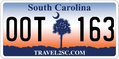 SC license plate OOT163