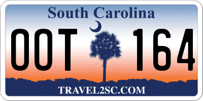 SC license plate OOT164